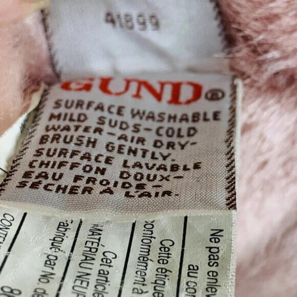 Gund 2002 Peoples Diamond Make Wish Mother Bear Pink Stuffed Plush Teddy Vintage - Picture 8 of 13